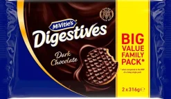 Tea & Biscuits McVitie's Dark Chocolate Digestive Biscuits 2 pack 22oz