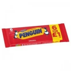 Tea & Biscuits McVities Penguin Biscuit Bars 6 pack
