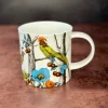 Repeat Repeat Menagerie Birds White Bone China Mug
