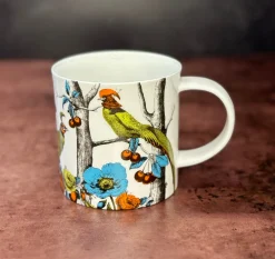 Repeat Repeat Menagerie Birds White Bone China Mug