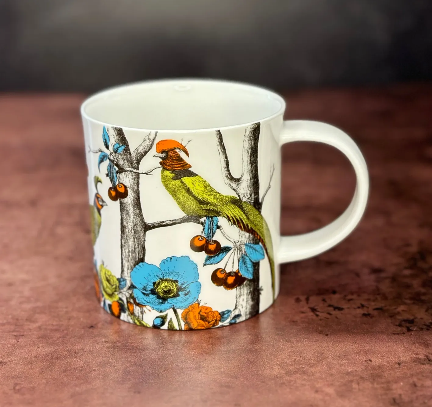 Repeat Repeat Menagerie Birds White Bone China Mug