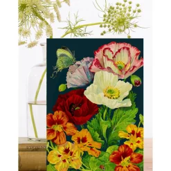 Madame Treacle Midnight Poppies Card