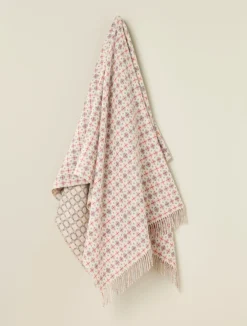 Bronte Moon Milan Blush Merino Lambswool Throw