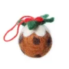 Amica Felt Mini Christmas Pudding Felt Decoration