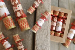 Heart and Soul Mini Santa and Reindeer 6in Christmas Crackers Box of 6