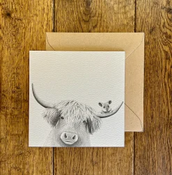 Katherine Sheard Designs Moo and Mouse Greetings Card