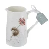 Wrendale Designs Mouse & Poppy Bone China 2 Pint Jug