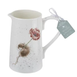 Wrendale Designs Mouse & Poppy Bone China 2 Pint Jug