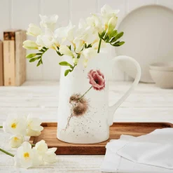 Wrendale Designs Mouse & Poppy Bone China 2 Pint Jug