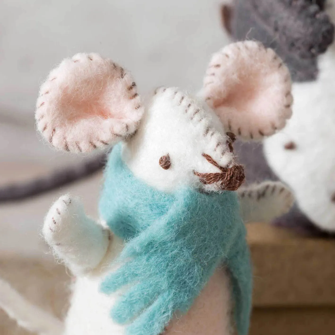 Corinne Lapierre Mouse Family Wool Mix Felt Craft Kit