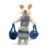 Amica Felt Mouse Maid a Milking Felt Decoration
