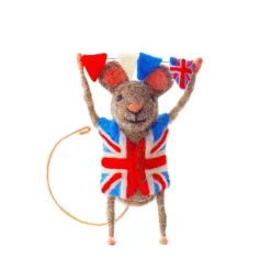 Sew Heart Felt Mouse with Union Jack Bunting