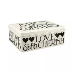 Emma Bridgewater Mr. & Mrs. Black Toast Deep Rectangular Tin