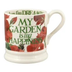 Emma Bridgewater My Garden is My Happiness 1/2 Pint Mug