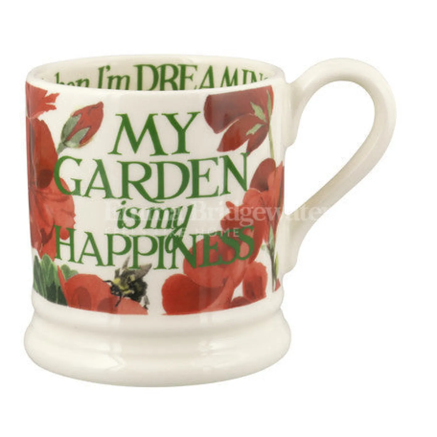 Emma Bridgewater My Garden is My Happiness 1/2 Pint Mug