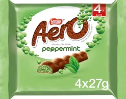 Tea & Biscuits Nestle Aero Peppermint Chocolate Bar -- Pack of 4 (4x27g)