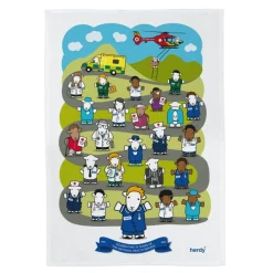 The Herdy Company NHS 75th Anniversary Cotton Tea Towel
