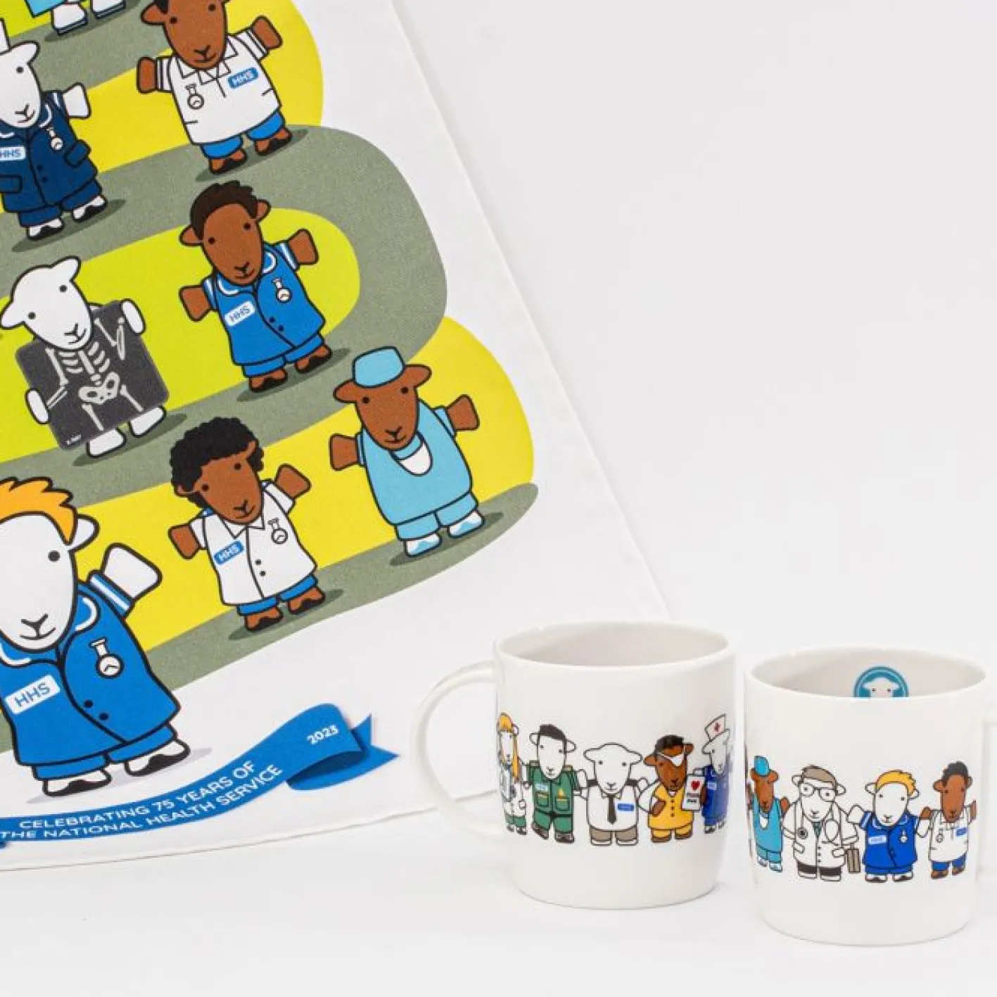 The Herdy Company NHS 75th Anniversary Cotton Tea Towel