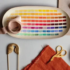 Roomytown Nomenclature of Colors Enamel Printed Tray