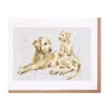 Wrendale Designs 'Nora and Meg' Golden Labrador Greetings Card