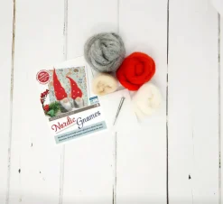 The Crafty Kit Co. Nordic Gnomes Needle Felting Kit