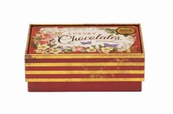 Elite Tins Nostalgia Red Chocolates Small Rectangular Tin
