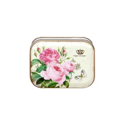 Elite Tins Nostalgia Rose Small Rectangular Tin