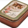 Elite Tins Nostalgia With Love Cat Small Rectangular Tin