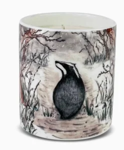 Heaven Scent Oakwood & Bergamot China Pot Candle - Badger