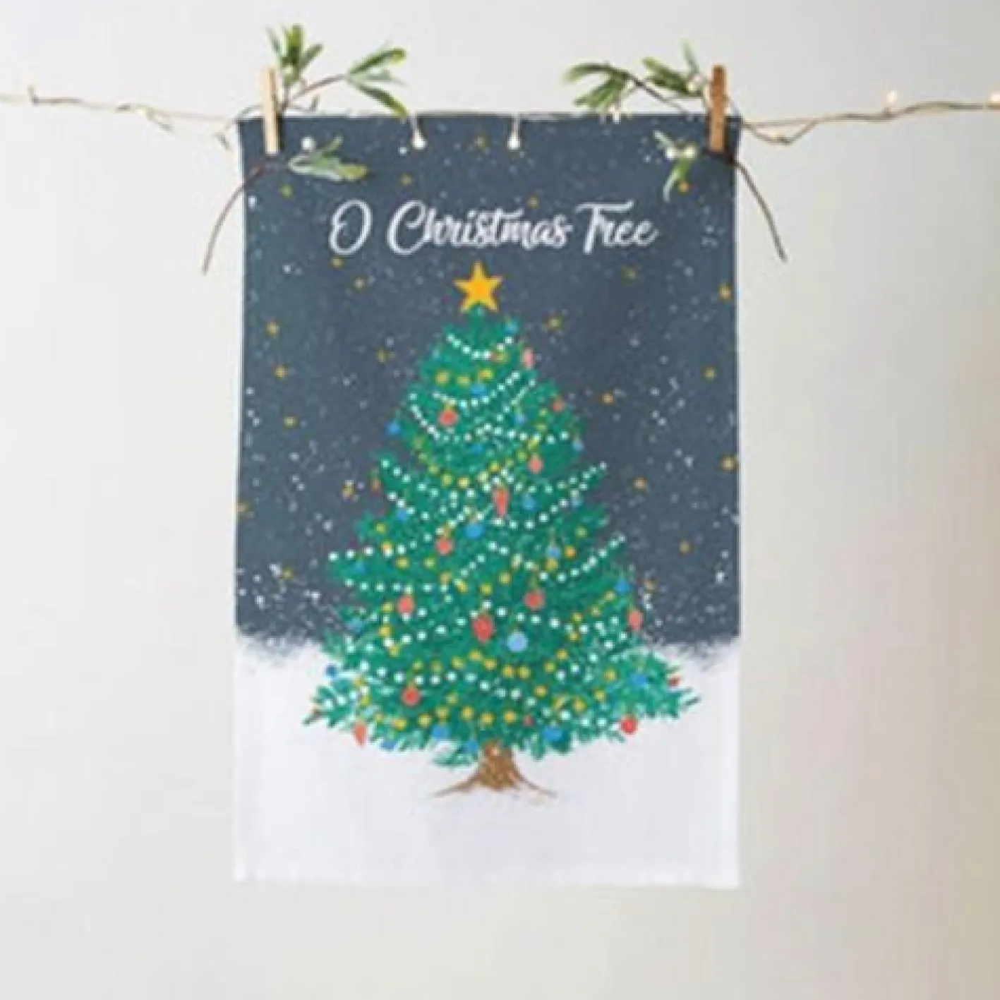 Ulster Weavers O Christmas Tree Recycled Cotton Tea Towel