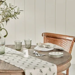 Sophie Allport Olive Linen Table Runner