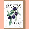 Studio Frewb. Olive You Greetings Card