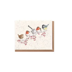 Wrendale Designs 'One Snowy Day' Birds Gift Enclosure Card