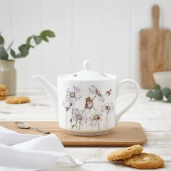 Wrendale Designs 'Oops a Daisy' Mouse Fine Bone China Teapot