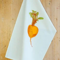 Lottie Day Orange Swede Vegetable Tea Towel
