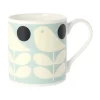 Orla Kiely Early Bird Light Blue Bone China Mug