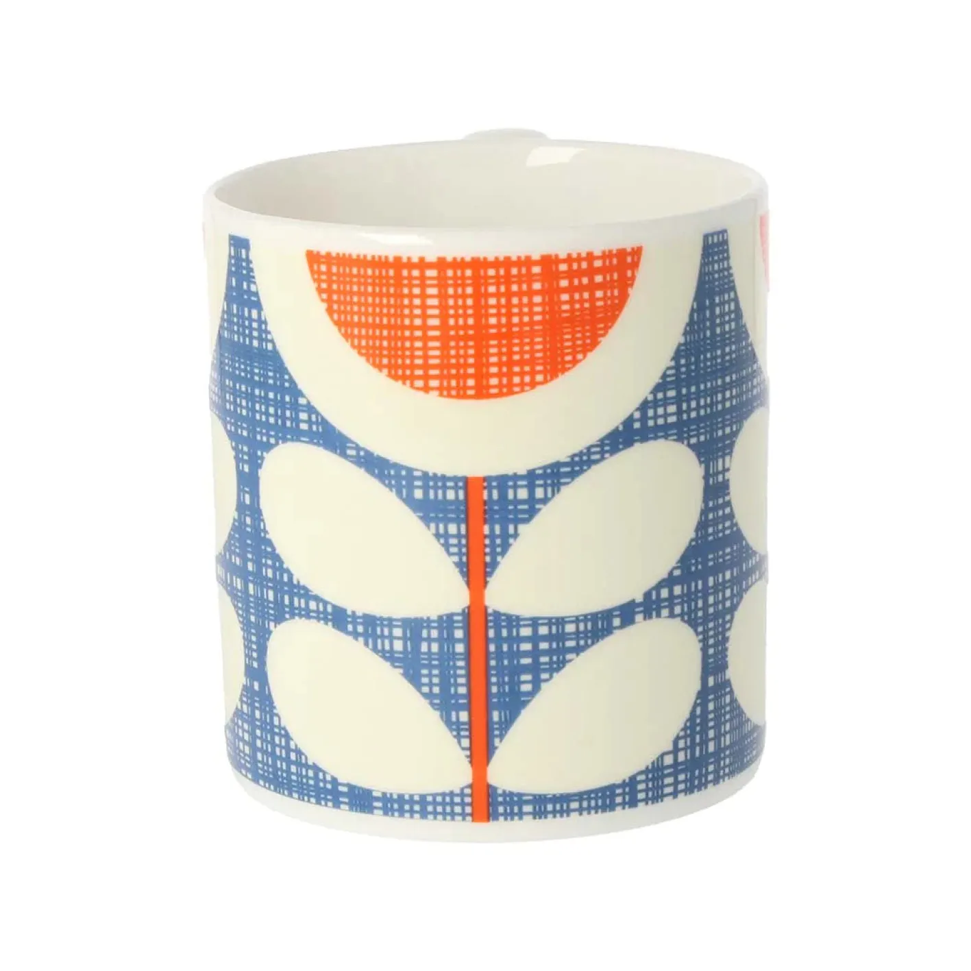 Orla Kiely Scribble Sunflower Blue Bone China Mug