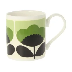 Orla Kiely Spring Bloom Green Bone China Mug