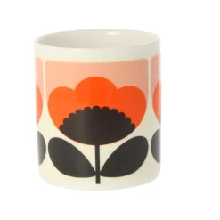 Orla Kiely Spring Bloom Orange Bone China Mug