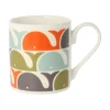 Orla Kiely Whale Orange Bone China Mug