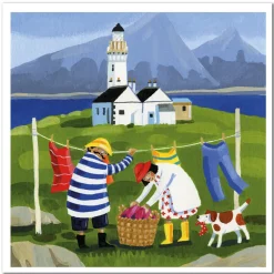 Emma Ball Ornsay Washing Day Greetings Card