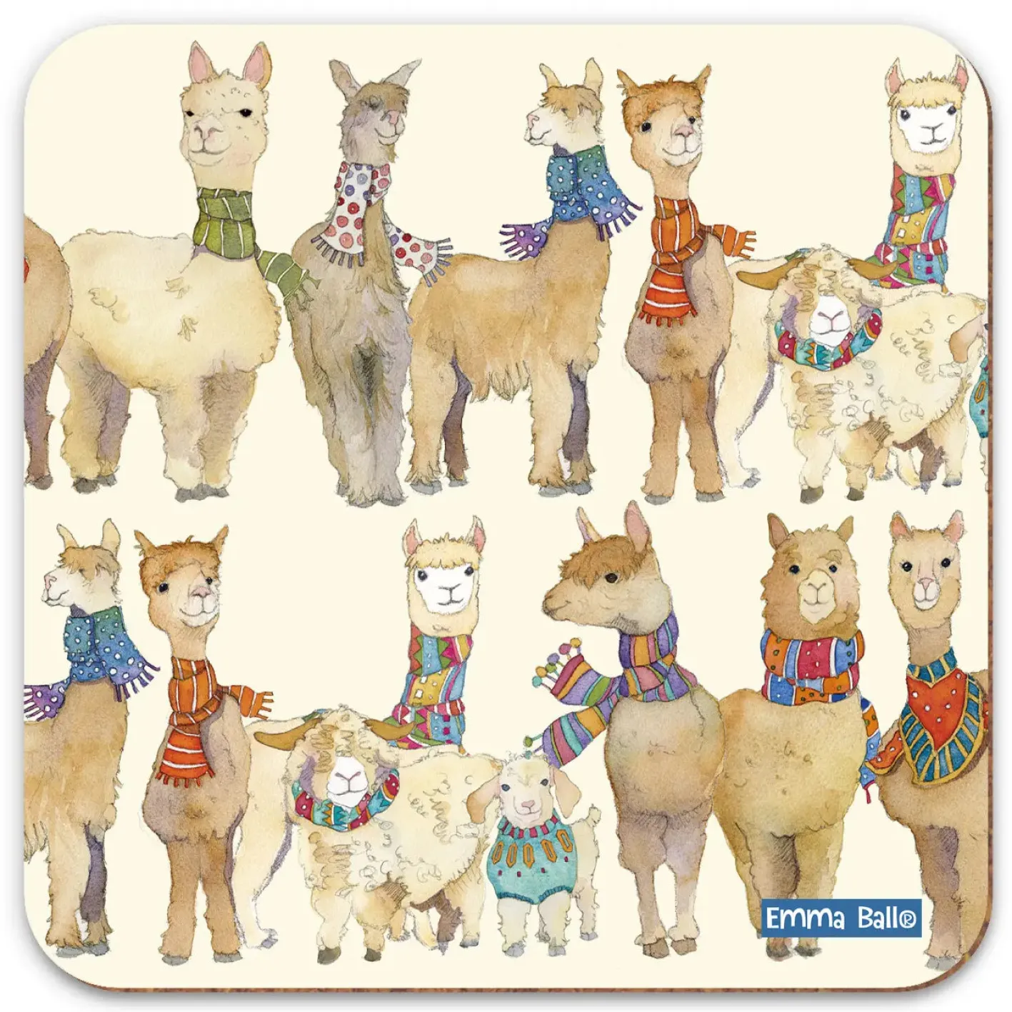 Emma Ball Other Woolies Pattern Coaster