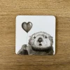Katherine Sheard Designs Otter Heart Coaster