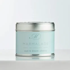 Marmalade of London Oud & Black Cherry Medium Tin Candle