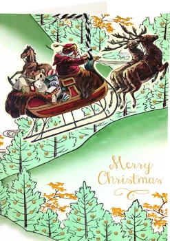 Madame Treacle Over the Trees Christmas Hanging Fandangle Card