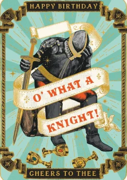 The Art File O' What a Knight Greeting Card
