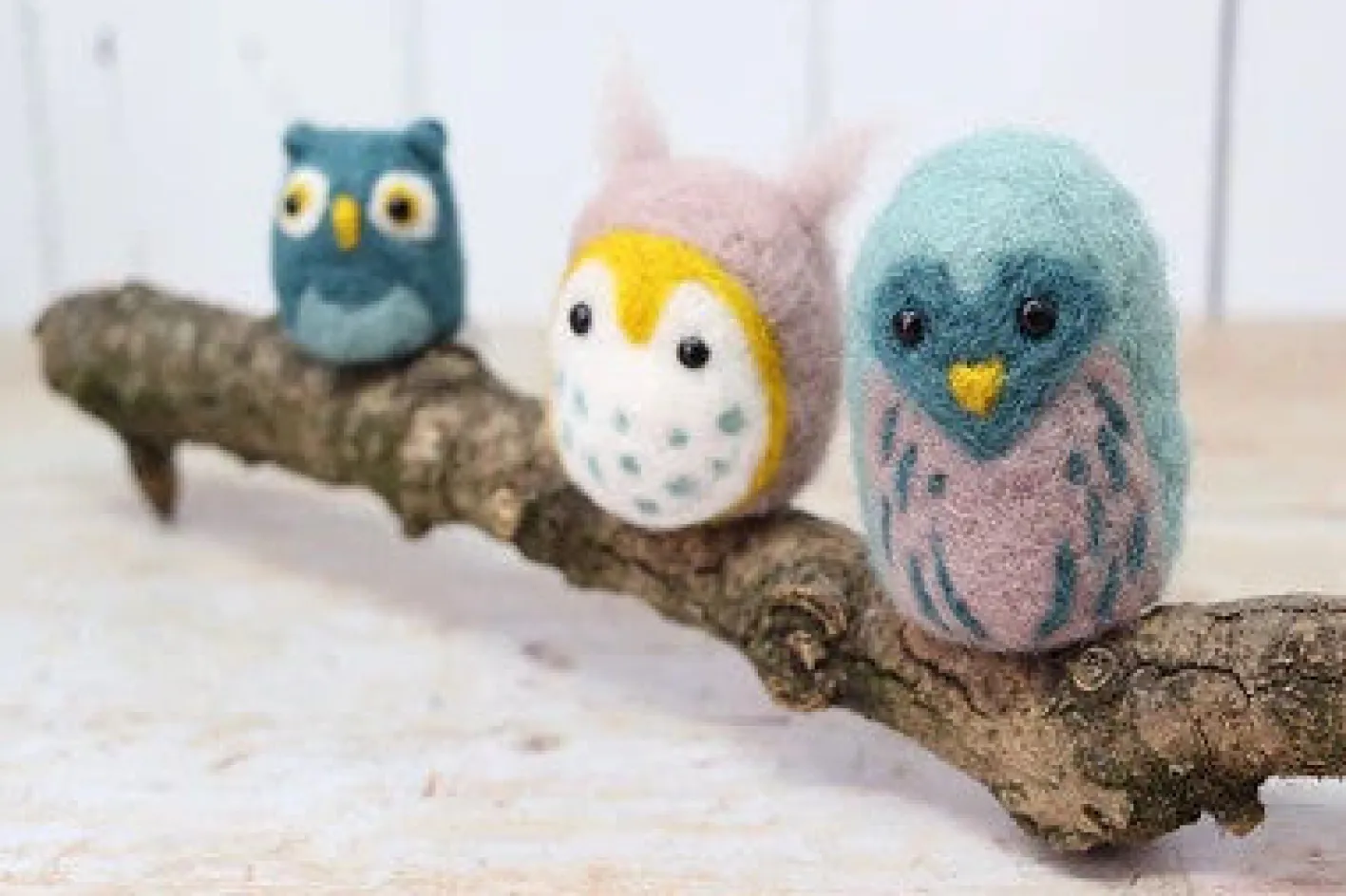 The Crafty Kit Co. Owl Family Needle Felting Kit