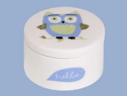 Repeat Repeat Owlie Keepsake Box in Blue