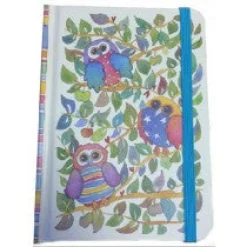 Emma Ball Owls A5 Hardback Notebook