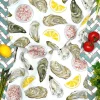 Corinne Alexander Oyster Tea Towel by